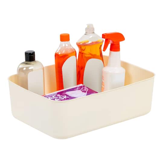 IRIS® Medium Cream Nestable Storage Organizer Bins, 4ct.